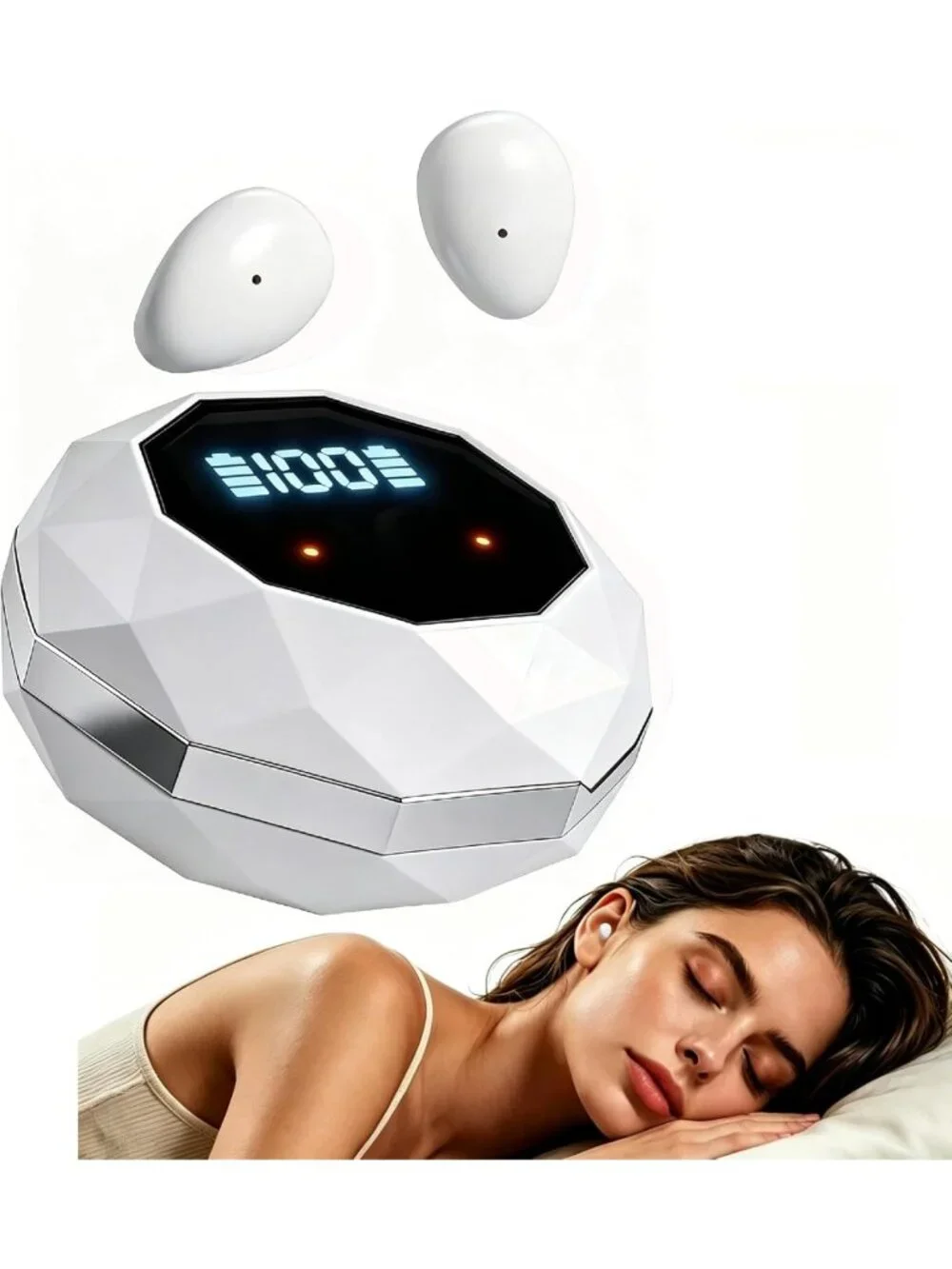 Wireless Sleep Earbuds for Side Sleepers, Mini Invisible, Bluetooth 5.4, 40H